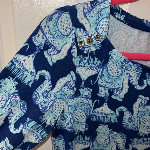 Lilly Pulitzer Sophie Dress Joy Ride Elephants - Picture 4 of 5